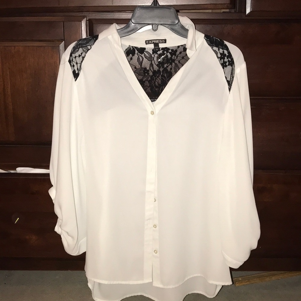 White & Black blouse